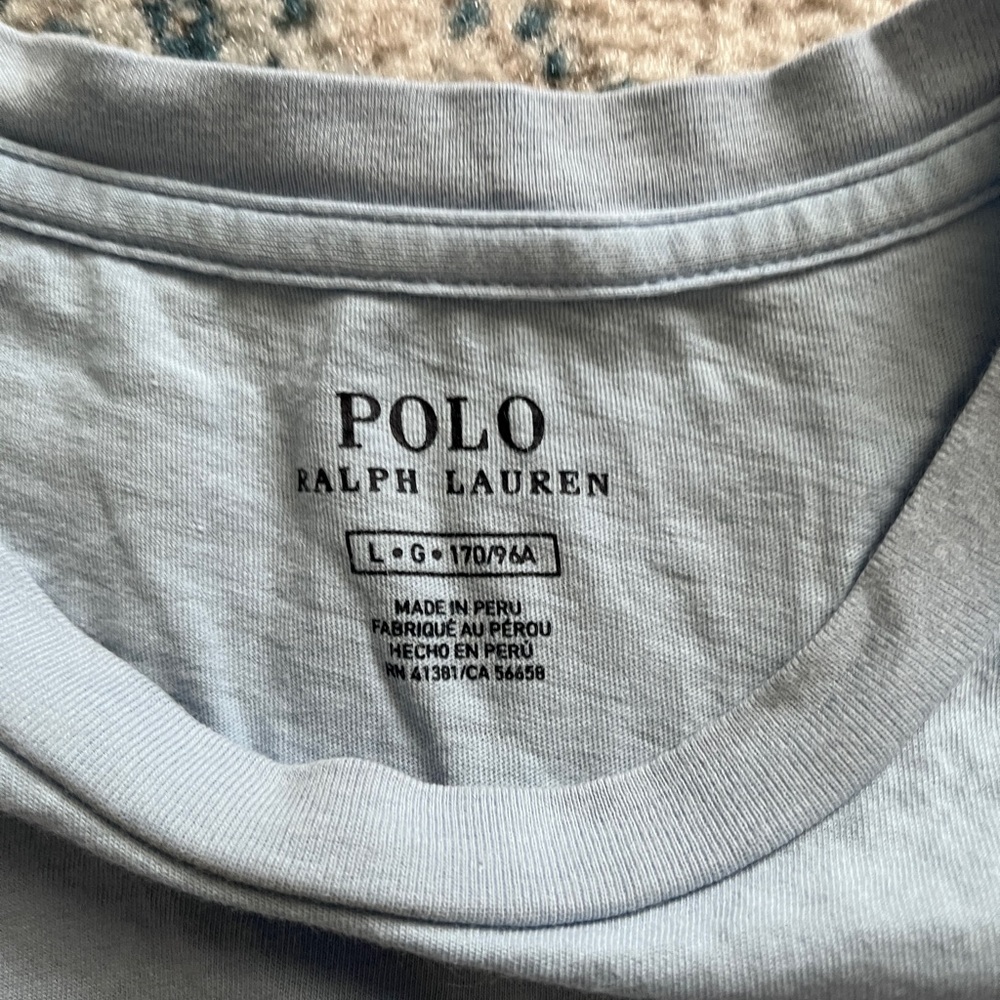 Ralph Lauren light blue large women’s t-shirt